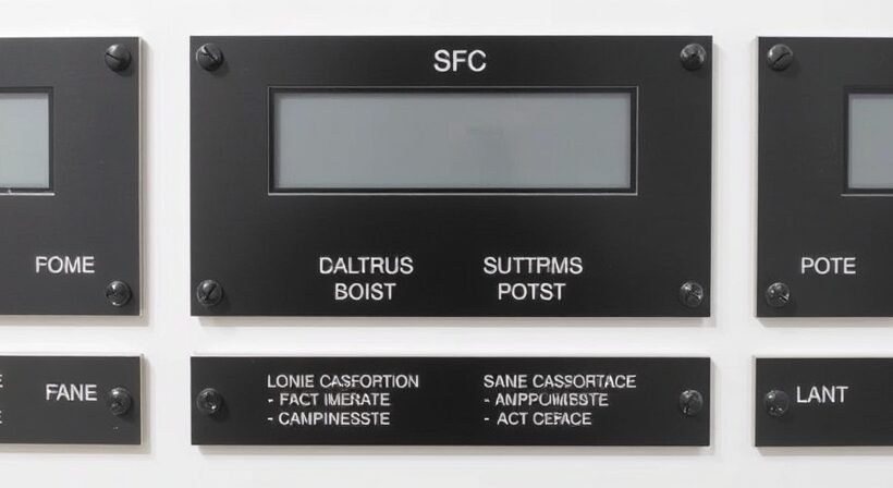 Engraved control panel plates